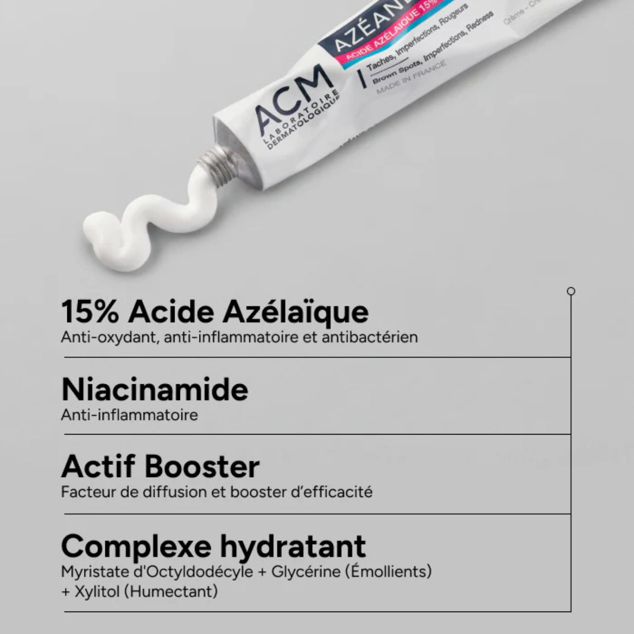 ACM AZEANE CREME ACIDE AZELAIQUE 15% 30ML
