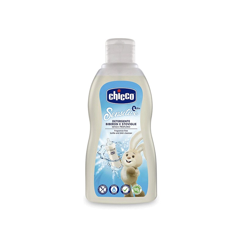 CHICCO SENSITIVE  BIBERONS ET VAISSELLE 300ML