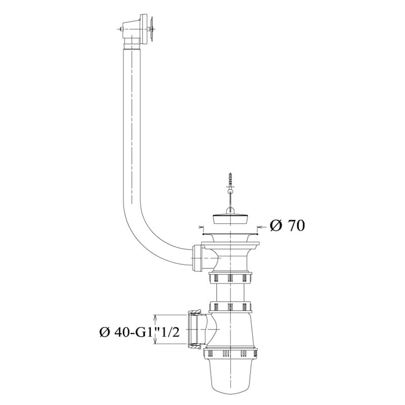 BIBAC EVIER 90 INOX 1BAC