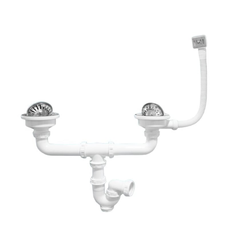 BIBAC EVIER 90 INOX DOUBLE