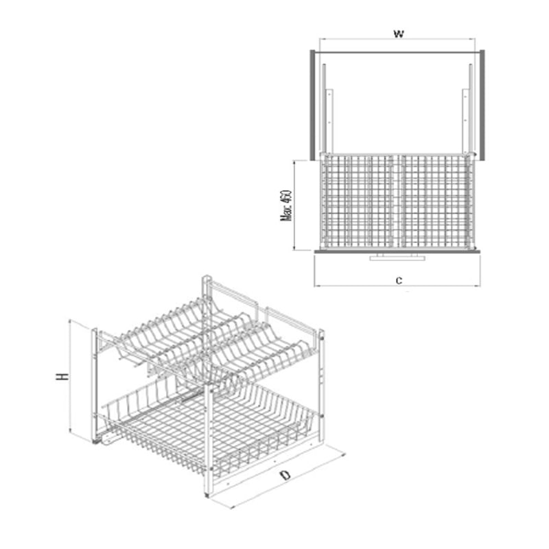 PORTE ASSIETTE STARAX REF S2163-C