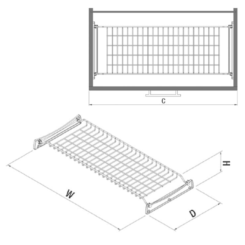 PORTE VERRE STARAX 90CM