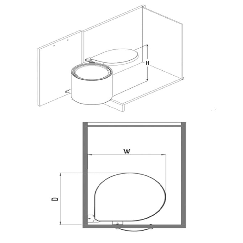 POUBELLE INOX OUVERTURE AUTO STARAX 10L REF S2253-SS