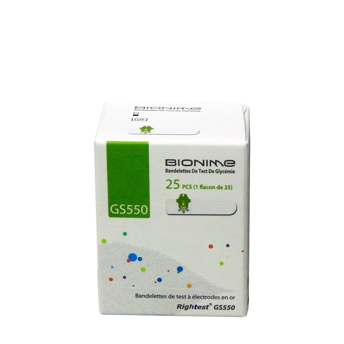 Bionime - Boite de bandelettes Glycémie - 25 Unités