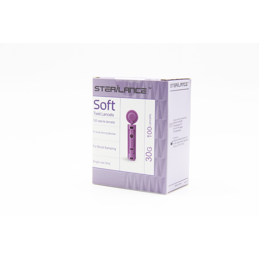 SteriLance Twist - Lancettes stériles - calibre 30 - B/100 lancettes
