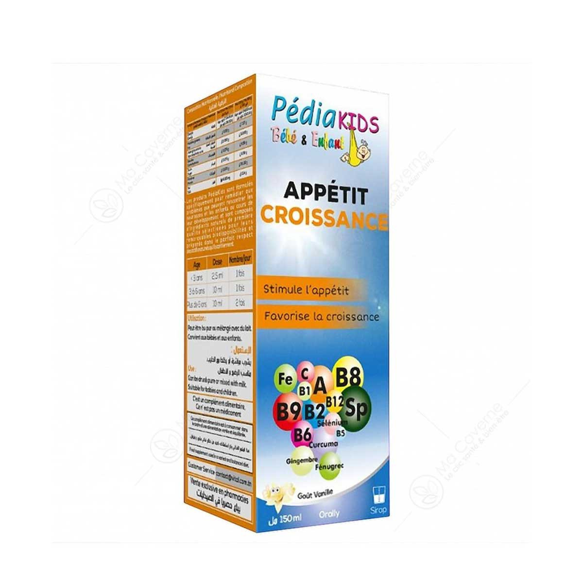 Pédiakids - Complément alimentaire - Appétit & croissance - 150ml