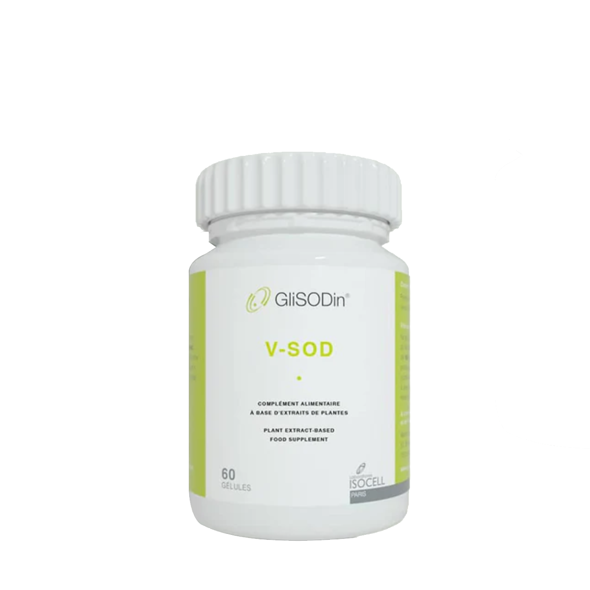 Glisodin V-SOD - Complément alimentaire pour peaux dépigmentées - 60 gélules