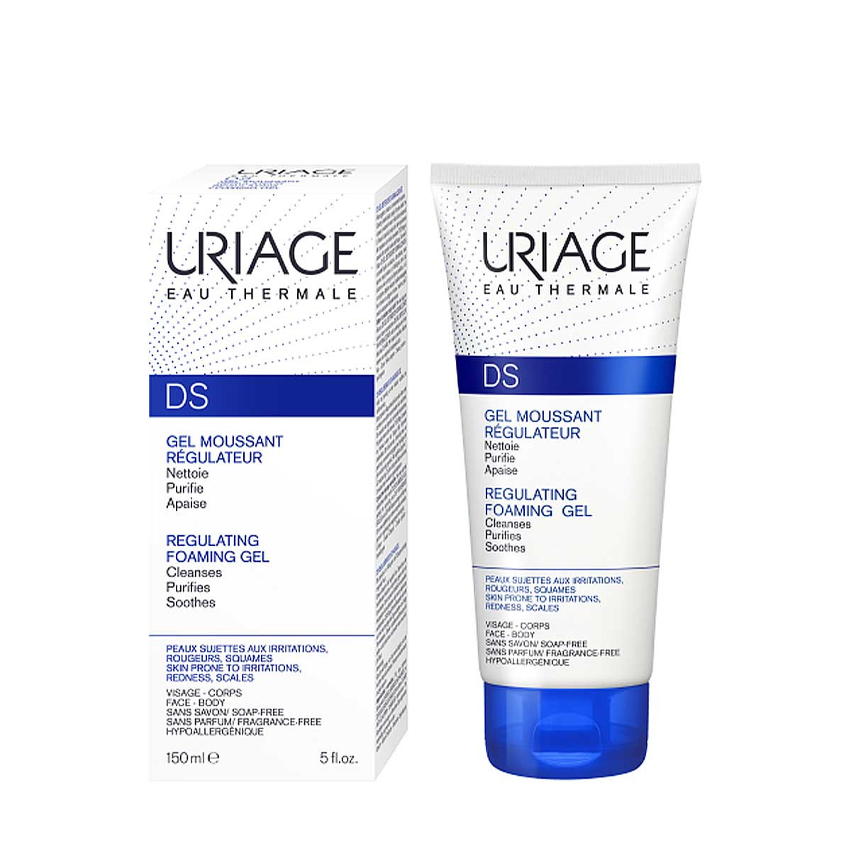 Uriage DS - gel moussant régulateur - 150ml