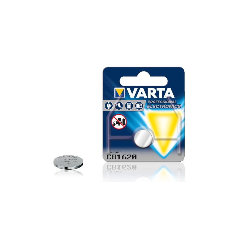Pile électronique Bouton Lithium Varta CR1620 3V