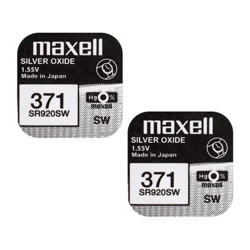PILE BOUTON POUR MONTRE MAXELL 371