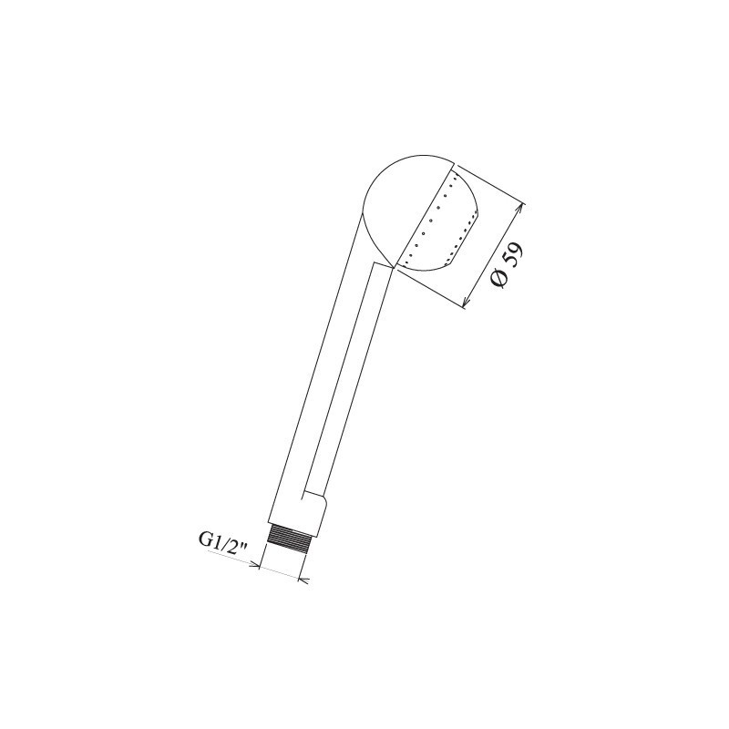 DOUCHETTE BOMBÉE BLANCHE EJIM