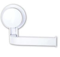 PORTE PAPIER À TOILETTE VENTOUSE EN ABS BLANC EJIM