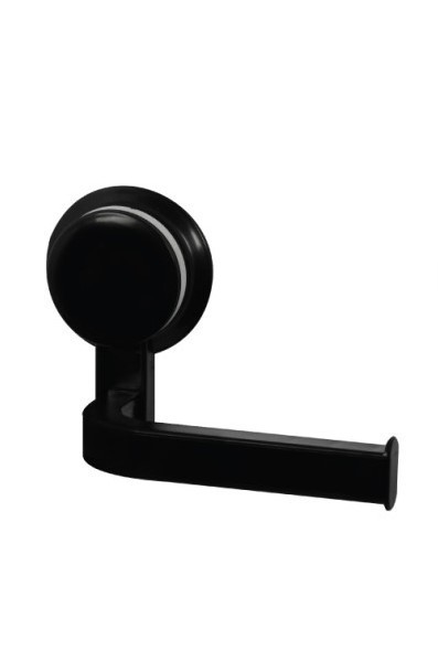 PORTE PAPIER TOILETTE VENTOUSE EN ABS NOIR EJIM