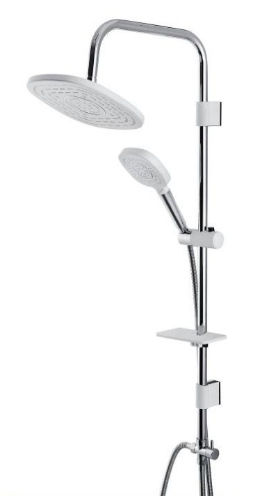 COLONNE DE DOUCHE BLANC/SILVER TLCR1006 DIAMOND
