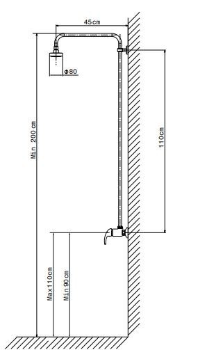 COLONNE DE DOUCHE INTÉGRÉE SOPAL
