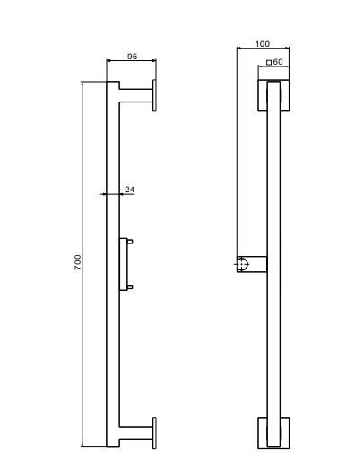 BARRE DE DOUCHE D24 ZARZIS SOPAL