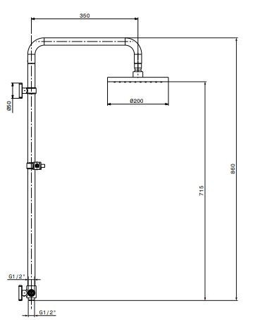 COLONNE DE DOUCHE AVEC INVERSEUR SOUSSE SOPAL