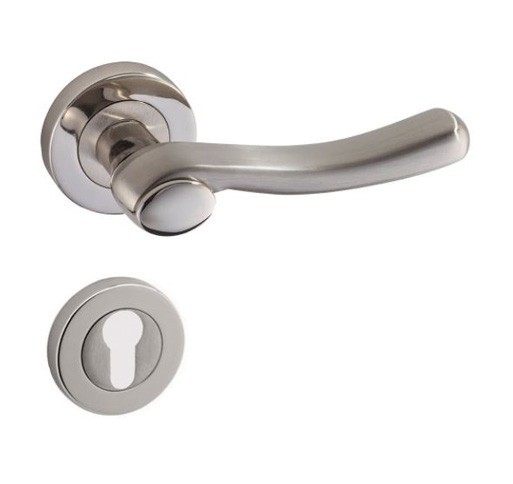 POIGNÉE DE PORTE DILARA GRAND TROU SATIN-CHROMÉ DOGANLAR