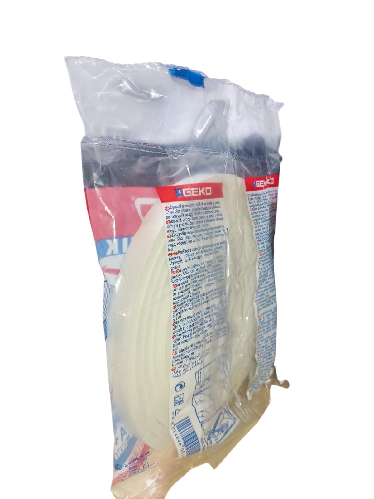 BOURRELET FENÊTRE ADHÉSIVE EN MOUSSE 15MM*4M GEKO