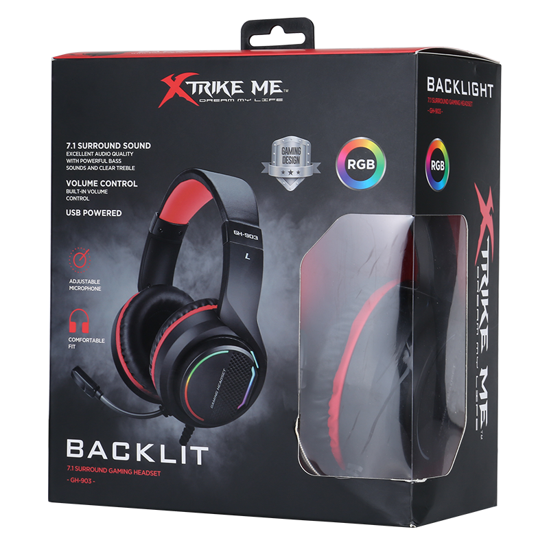 Casque Micro Gaming USB Xtrike Me GH-903 / RGB