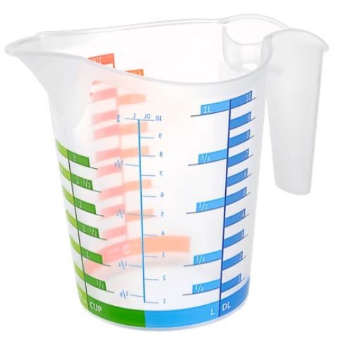 VERRE DOSEUR EN PLASTIQUE 1000ML TITIZ