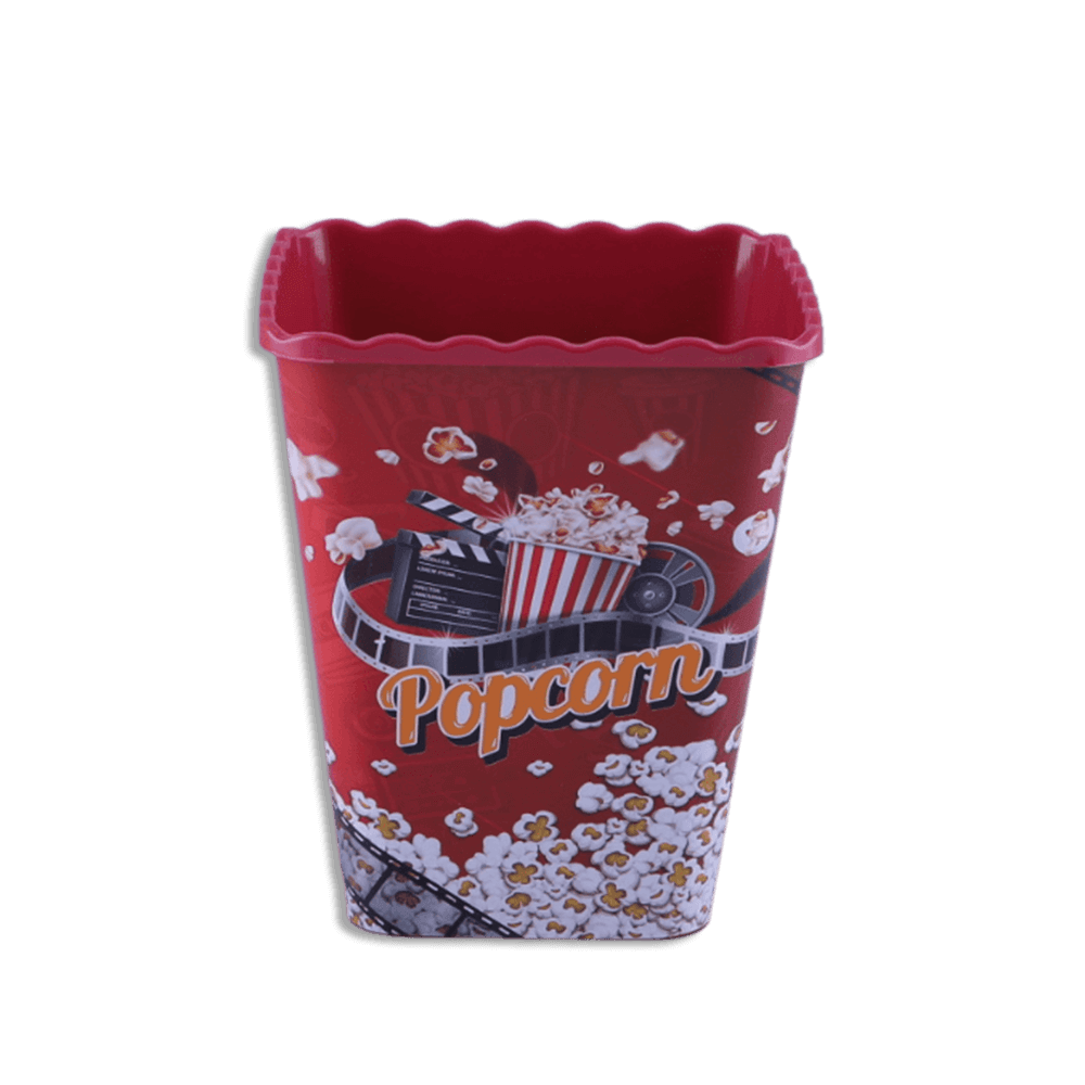 BOL À POP-CORN CARRÉ EN PLASTIQUE BEEHOME