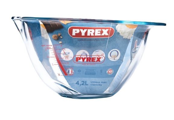 BOL MÉLANGEUR GRADUÉ EN VERRE 4.2L Ø30CM PYREX