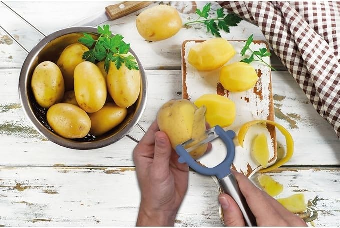 ÉPLUCHEUR DE LÉGUMES/FRUITS EN INOX 17CM FACKELMANN
