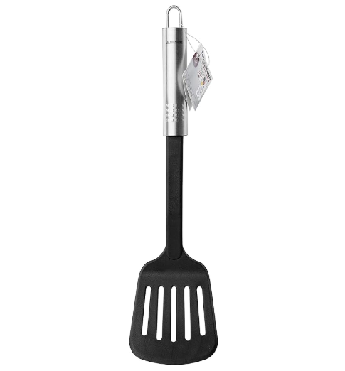 SPATULE DE CUISINE EN PLASTIQUE AVEC MANCHE EN INOX FACKELMANN