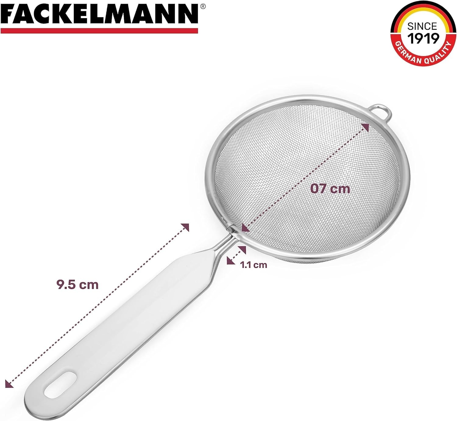 PASSOIRE EN INOX ø7CM FACKELMANN