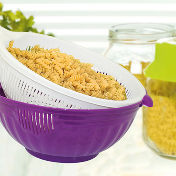 PASSOIRE DOUBLE EN PLASTIQUE SOTUFAB PLAST