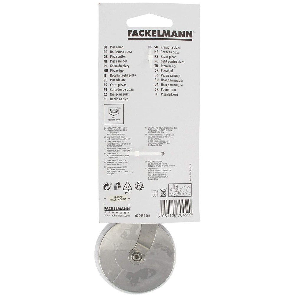 ROULETTE À PIZZA EN INOX FACKELMANN
