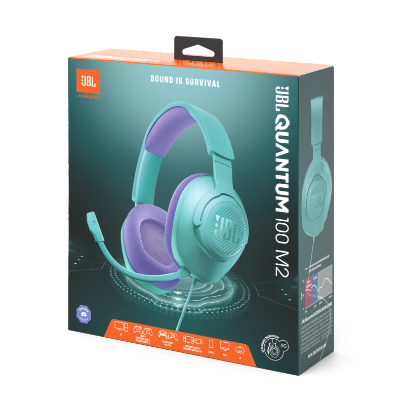 MICRO CASQUE GAMER JBL QUANTUM 100 M2- CYAN
