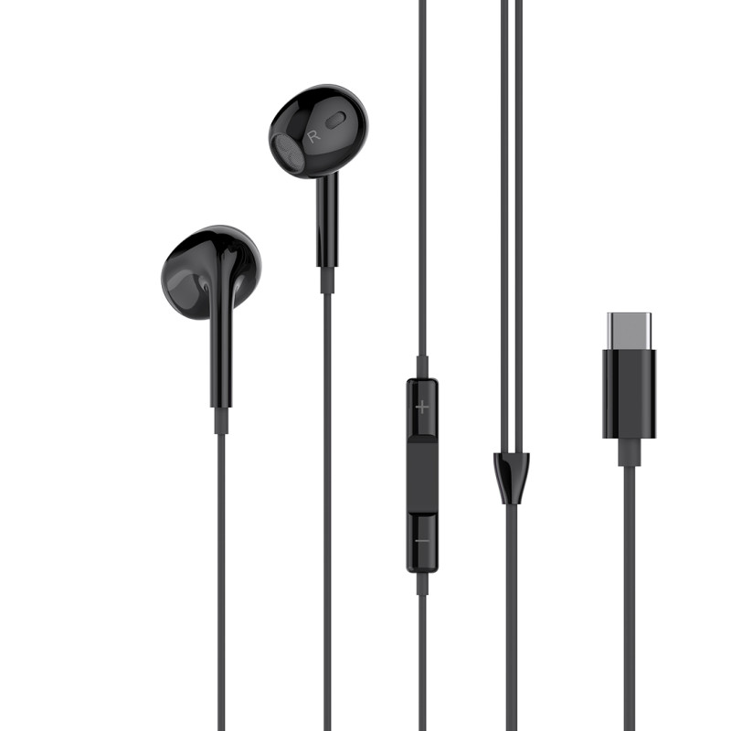 Écouteurs filaires XO EP74 USB-C noir
