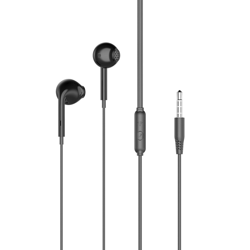 Écouteurs filaires XO EP28 jack 3,5 mm noir
