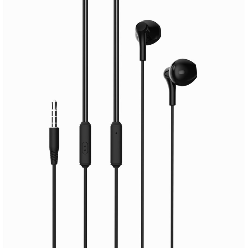 Écouteurs filaires XO EP39 jack 3,5 mm noir