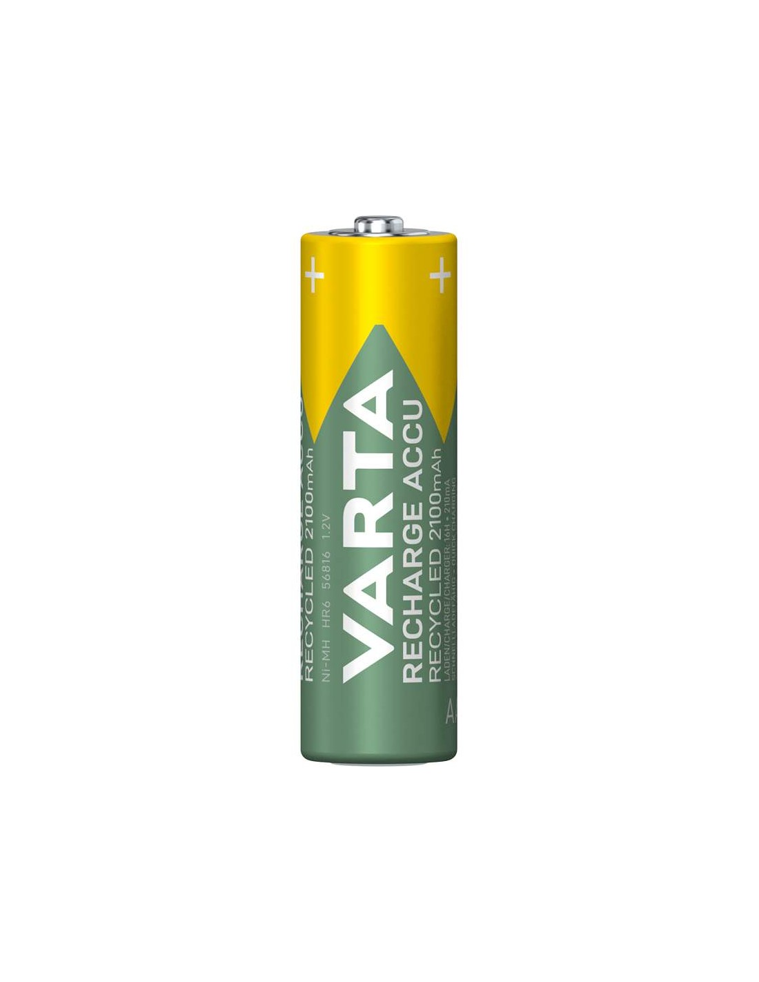 Pile VARTA rechargeable Recycled LR6 BP4 2100mAh