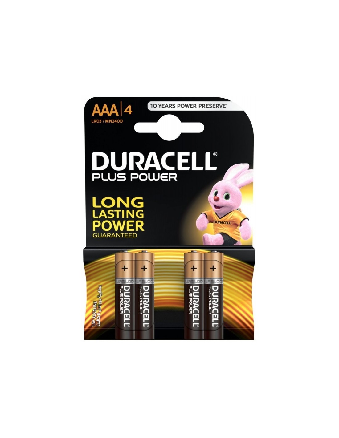 4x Piles Duracell AAA Alkaline LR03 (5000394127326)