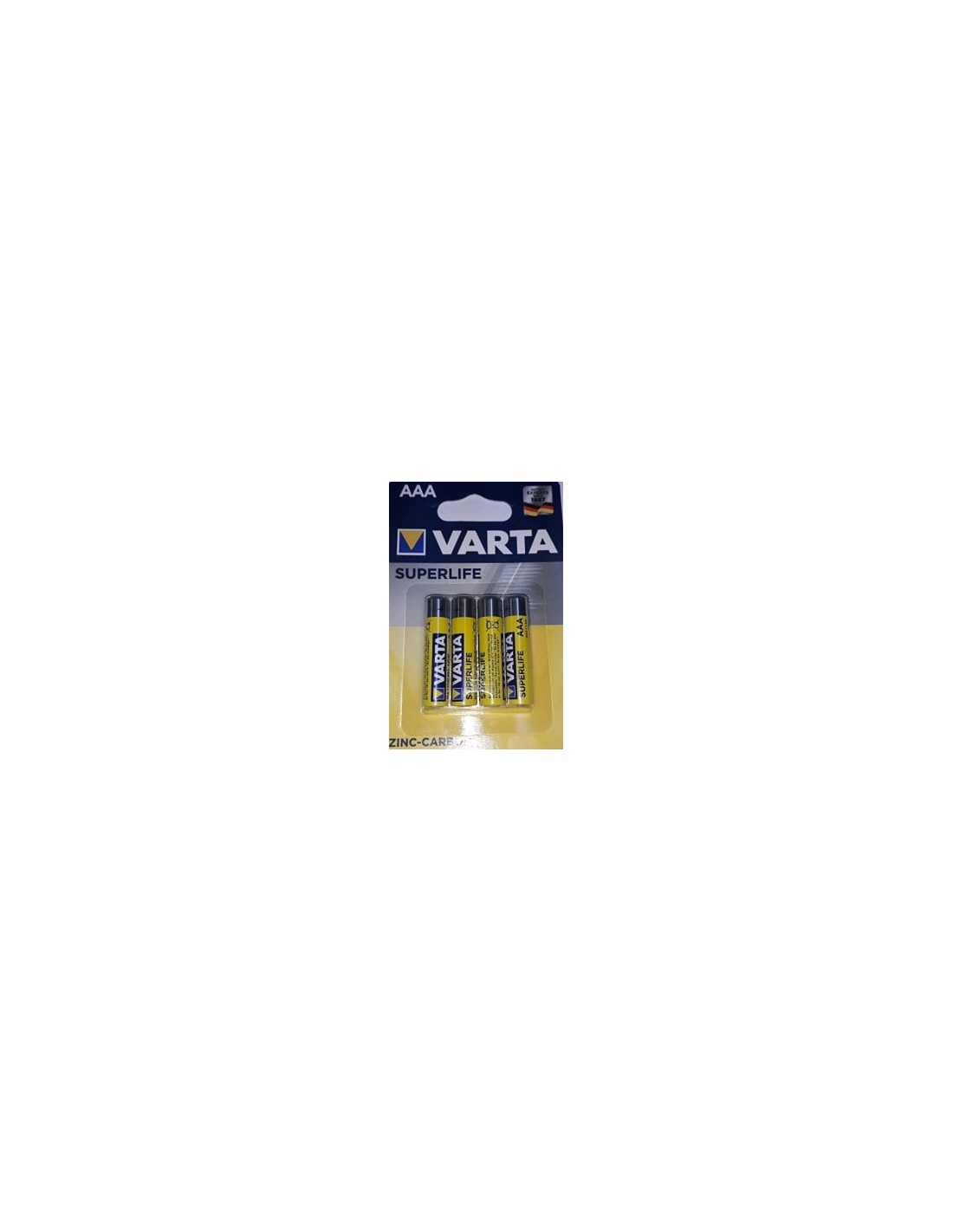 Varta pile AAA superlife LR03 BP4 Carbon Zinc