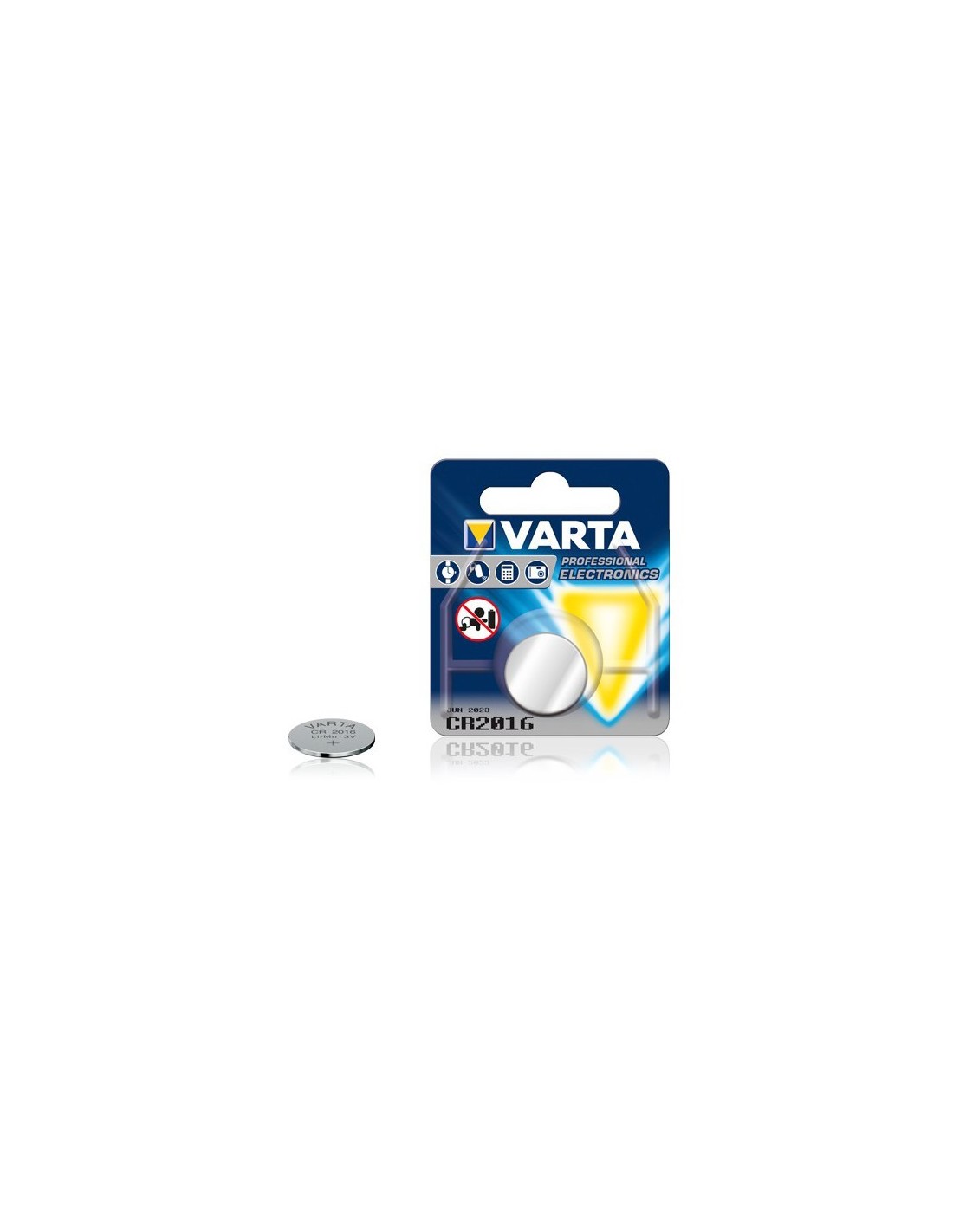 Pile VARTA Bouton LITHIUM 3V CR2016 (4008496276639)