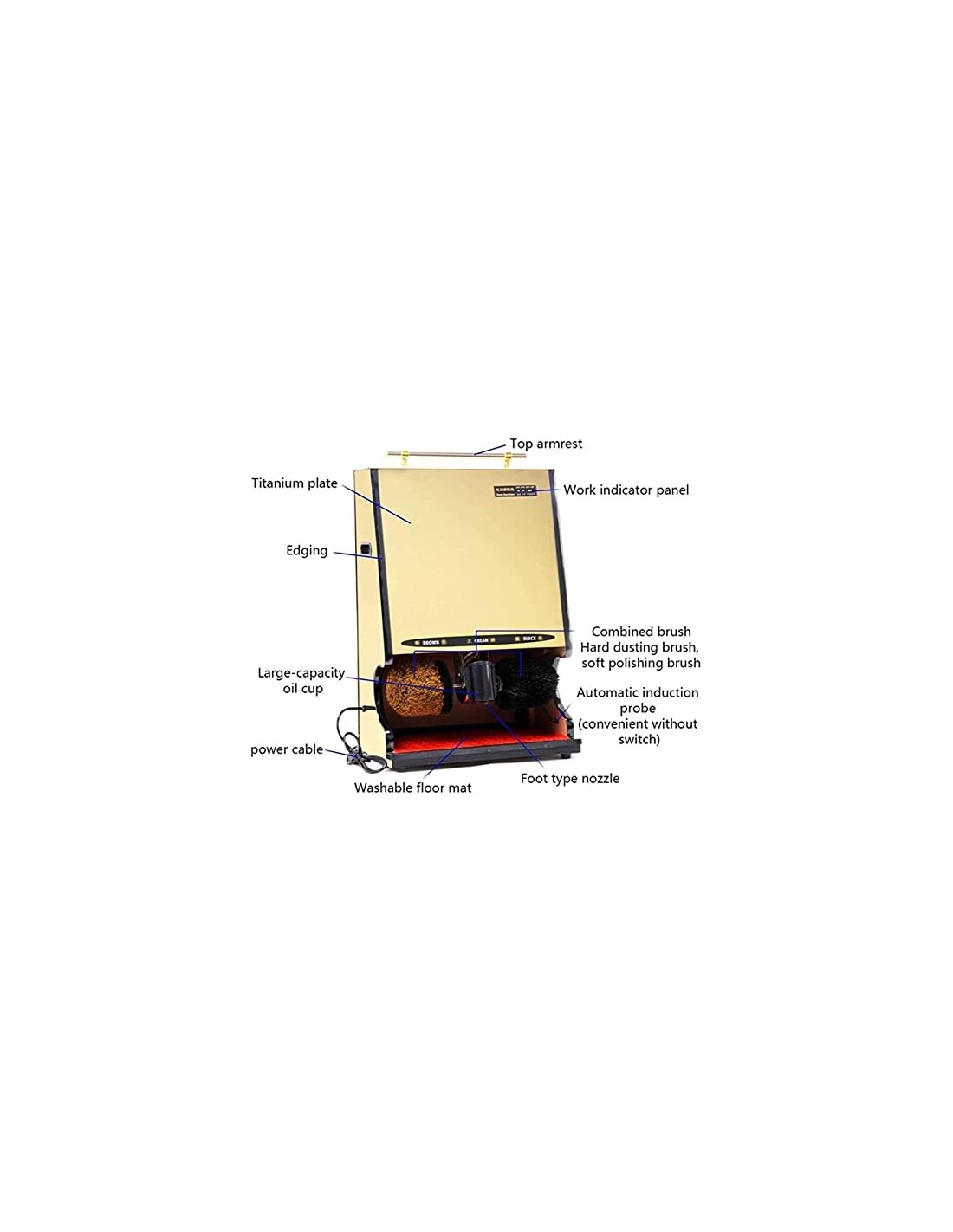 Cireuse en acier Doré (443.13497)