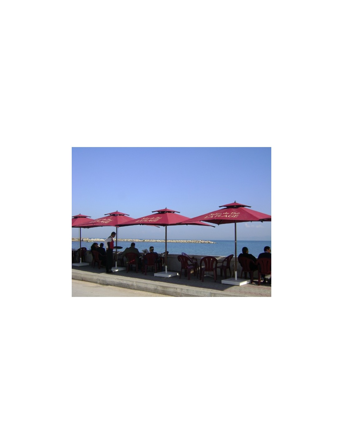 Parasol carré Carthaginoise 2m*2m