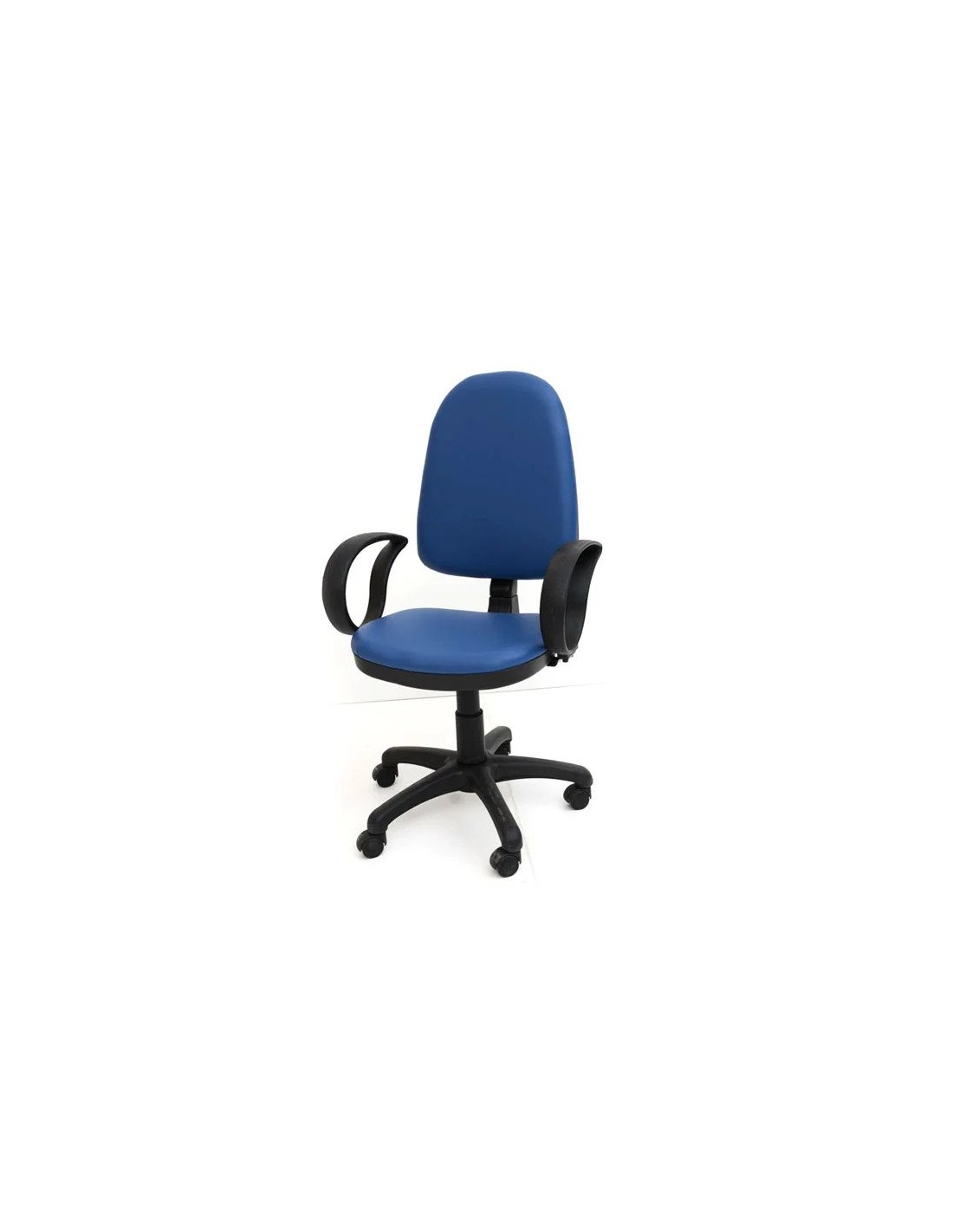 Chaise de bureau Brio Haut dossier avec accoudoirs - Bleu