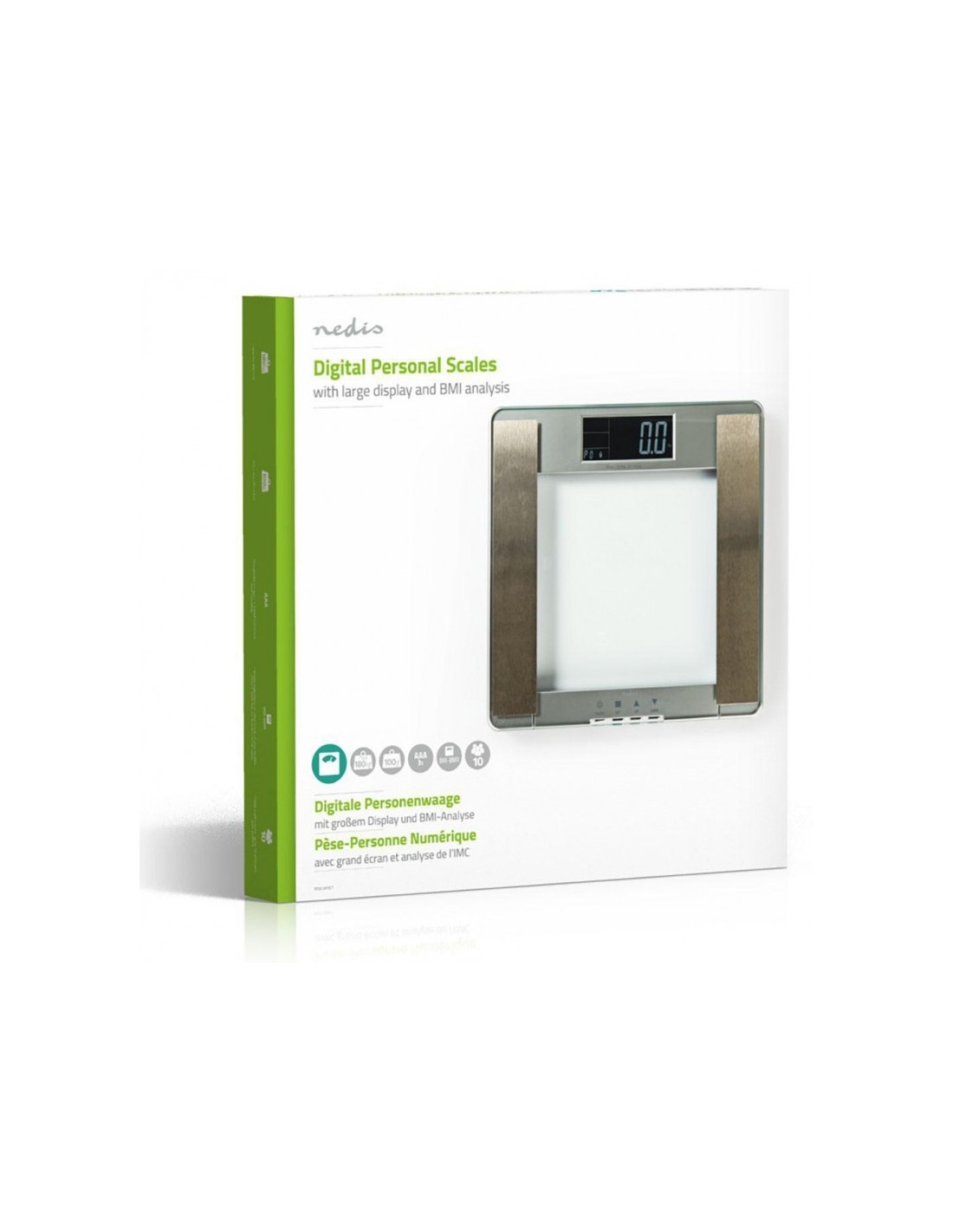 Pèse-Personne Avec IMC NEDIS (PESC120DCT)