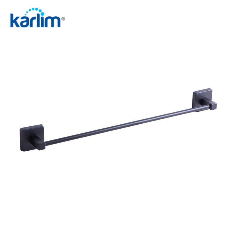 PORTE SERVIETTES 1 BARRE NOIR MLS37006-K KARLIM