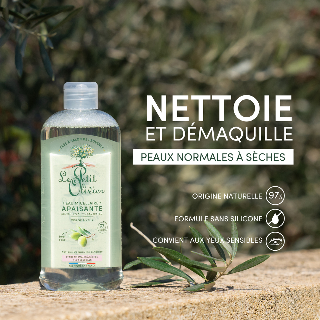 Le Petit Olivier – Eau Micellaire Démaquillante Extrait d”Olive 400ml