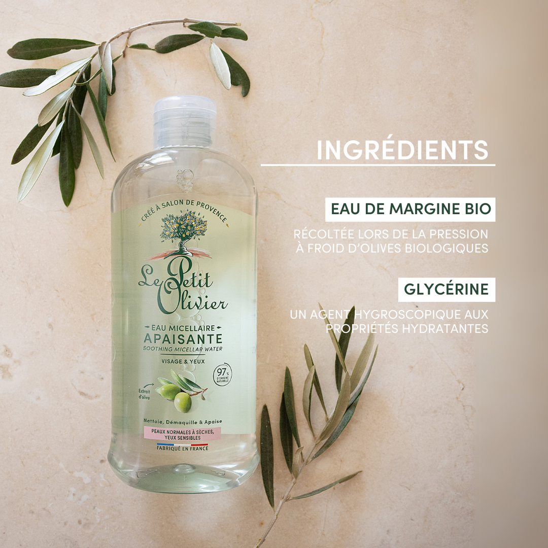 Le Petit Olivier – Eau Micellaire Démaquillante Extrait d”Olive 400ml