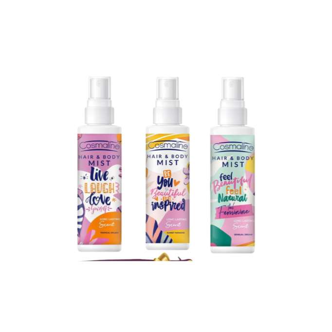 Cosmaline – Pack Triple Fraîcheur Hair & Body Mist