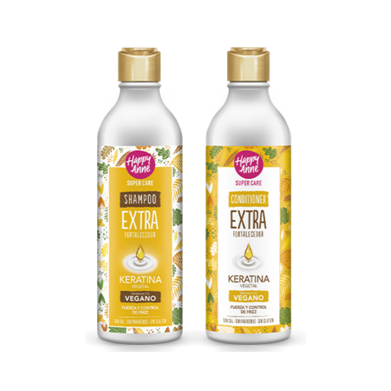 Happy Anne – Shampooing & Après Shampooing Extra Renforcé Kératine