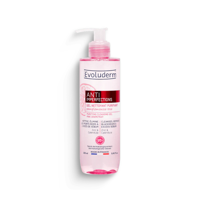 Evoluderm – Gel Nettoyant Purifiant Anti-Imperfections 250Ml